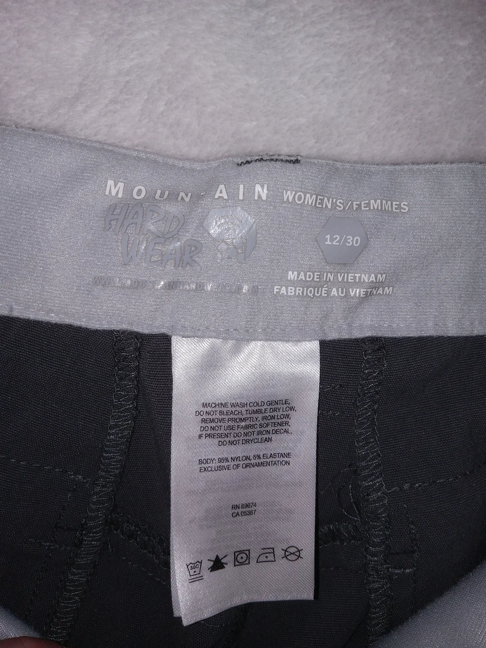 Mountain Hardwear Womens Hiking Pants 12/30  Stretch Nylon Trail Gorpcore - Picture 6 of 12